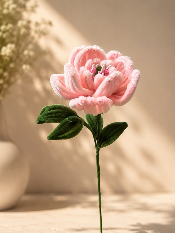 شاخه گل رز مخملی