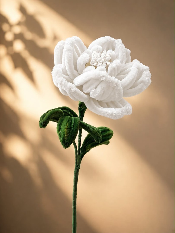 شاخه گل رز مخملی