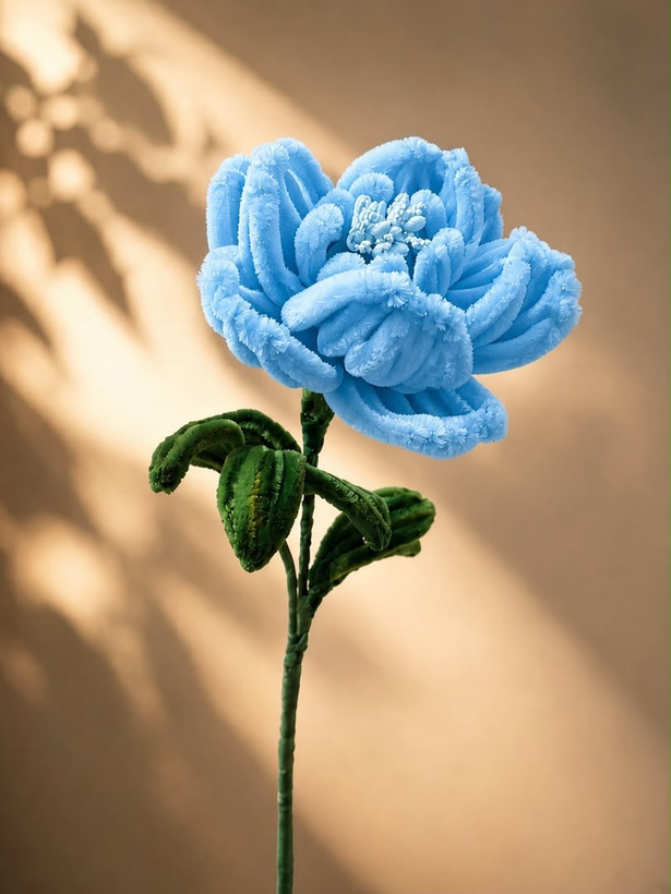 شاخه گل رز مخملی