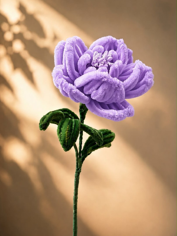 شاخه گل رز مخملی
