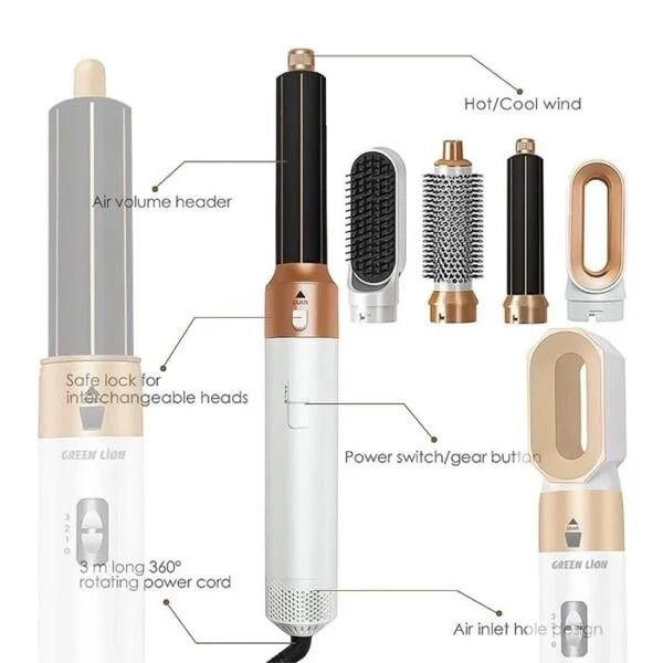 سشوار برس دار حالت دهنده گرین لاین مدل Hair Styler 2