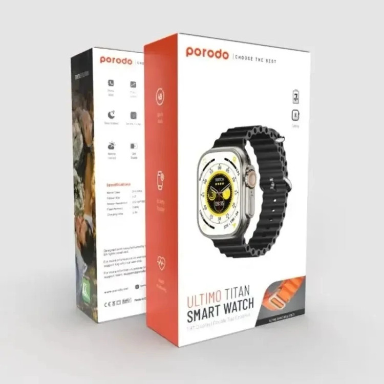 ساعت هوشمند پرودو Porodo Ultimo Titan Smart Watch PD-ULTIMOT